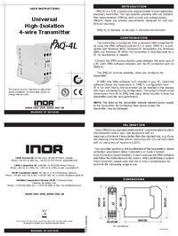Thumbnail of document Manual - IPAQ-4L Universal High-Isolation 4-Wire Transmitter
